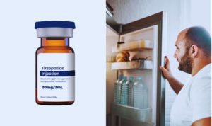 How long is Tirzepatide safe outside the refrigerator