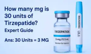 How many mg is 30 units of Tirzepatide