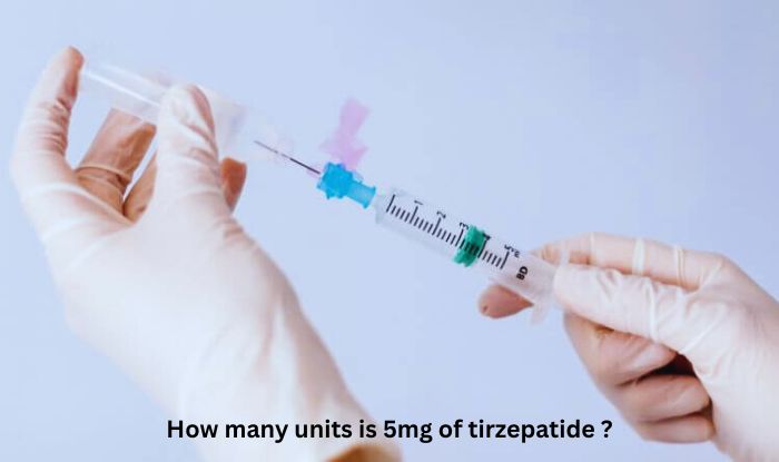 How many units is 5mg of tirzepatide