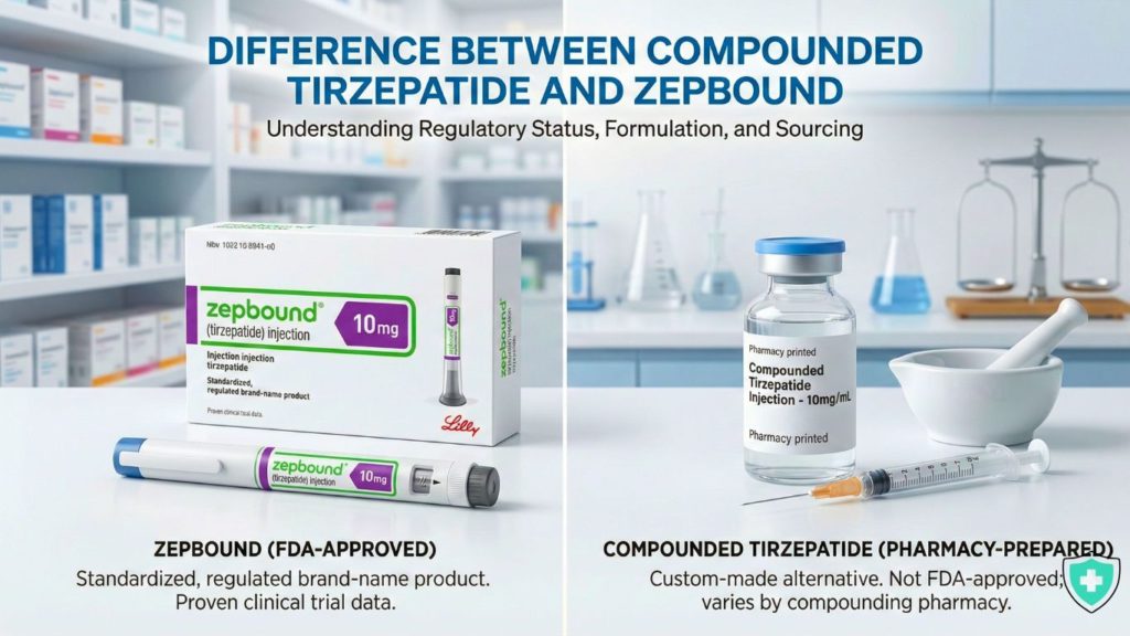 Difference Between Compounded Tirzepatide and Zepbound